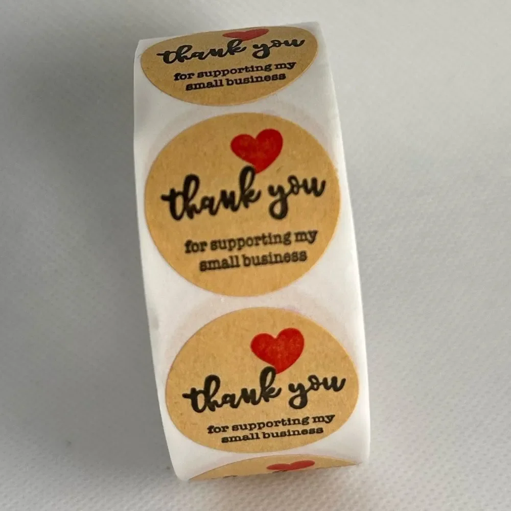 Small business thank you stickers | shipping supplies | SEAL ENVELOPE